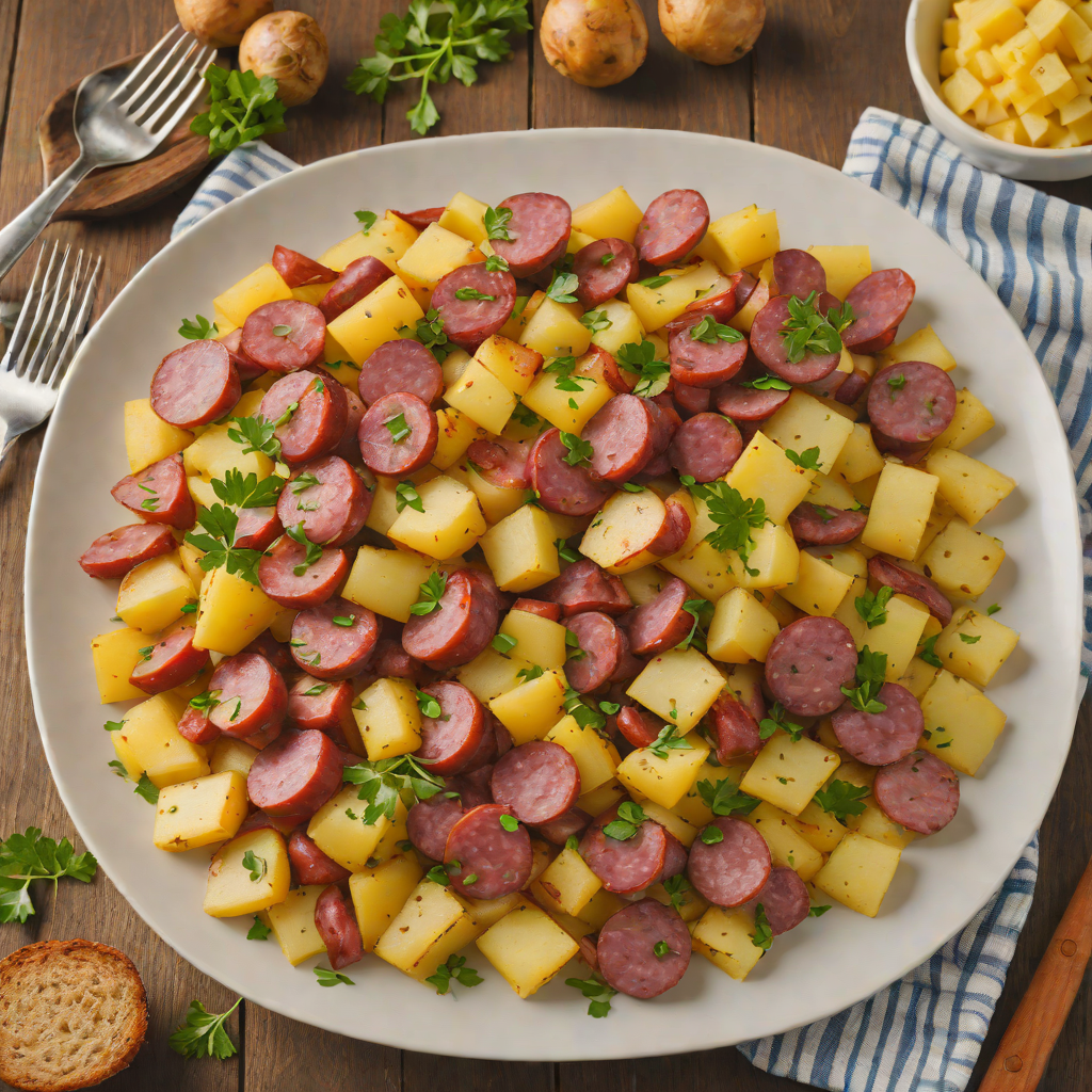 Kansas City-Style Smoked Sausage and Potato Skillet