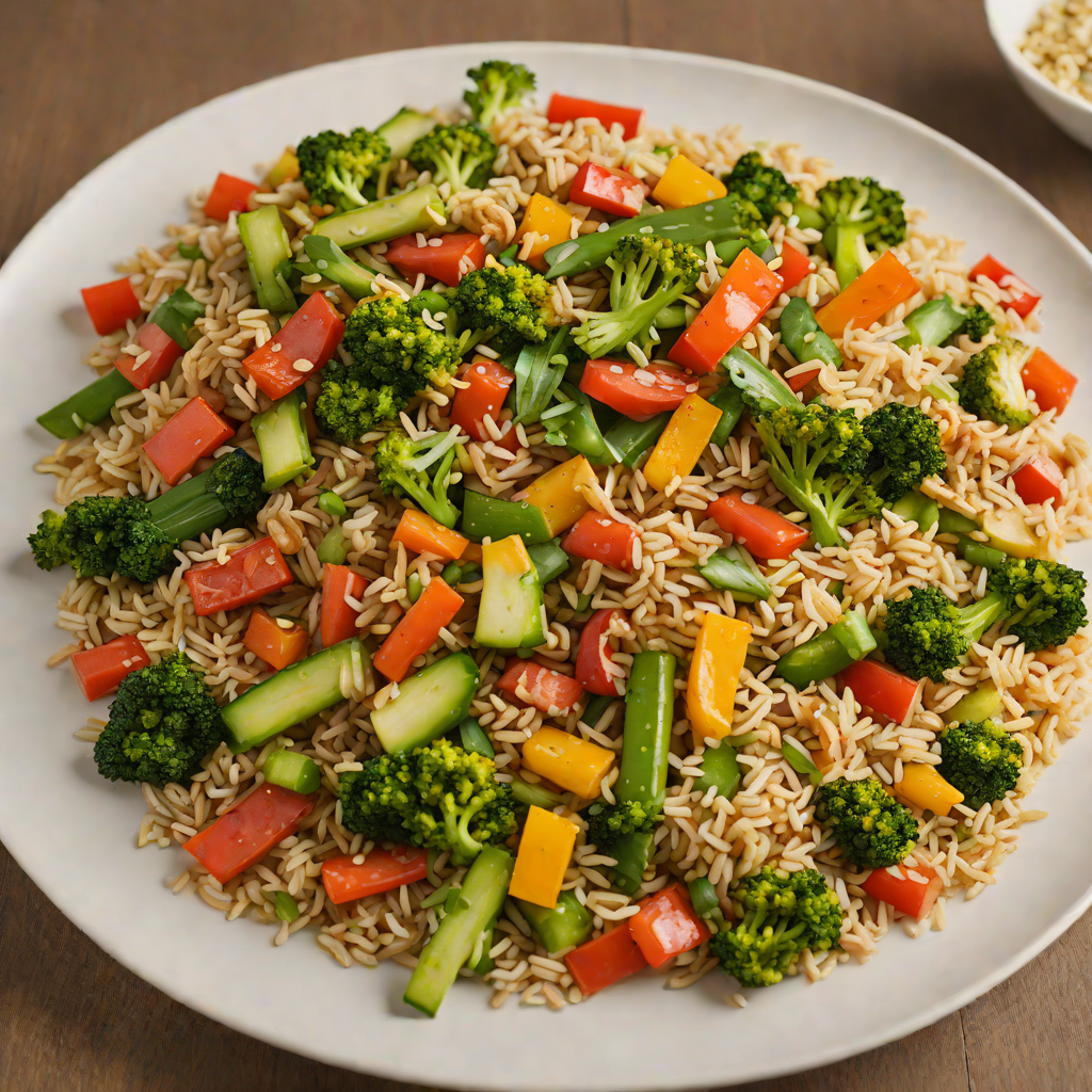 Mid-America Regional Vegetable Stir-Fry with Brown Rice