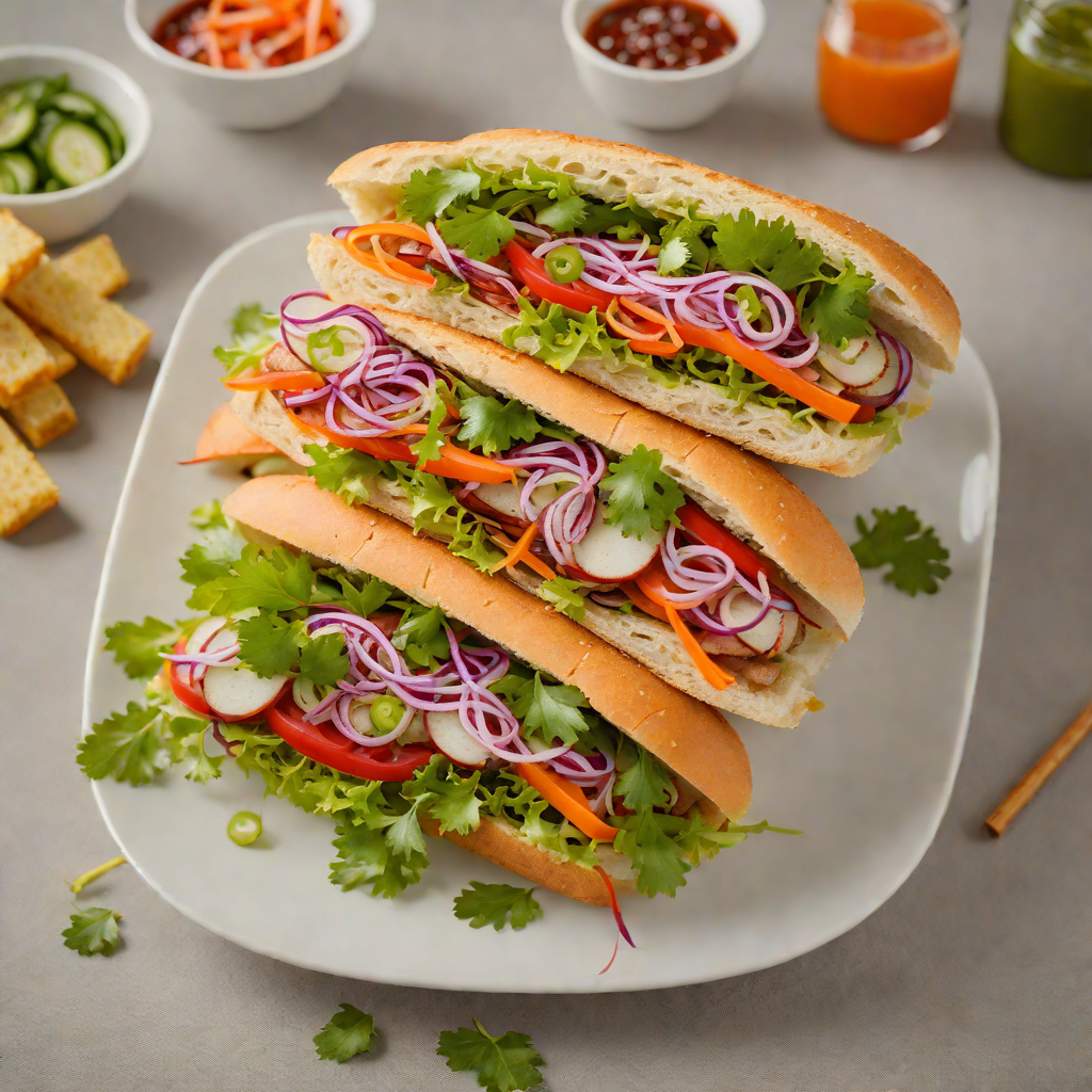 Banh Mi Sandwich with Pickled Vegetables
