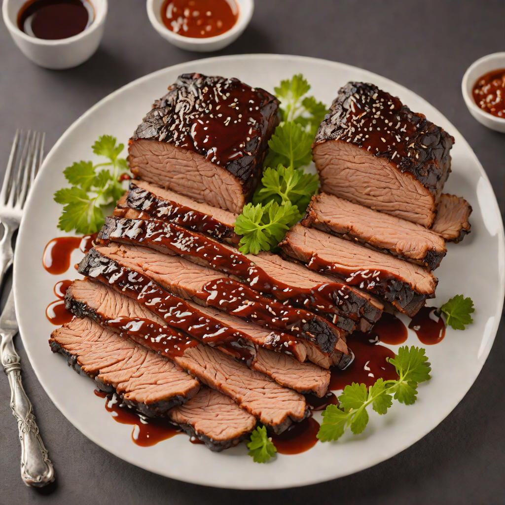Kansas City-Style Smoked Brisket with Spicy Barbecue Glaze
