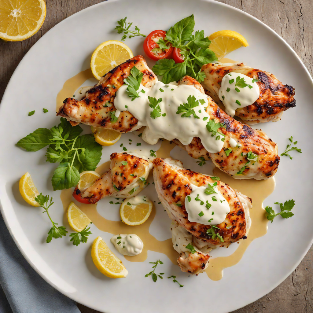 Pan-Seared Chicken with Lemon-Yogurt Sauce