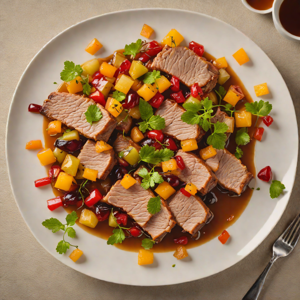 Vinegar-Braised Pork with Pickled Sour Fruits