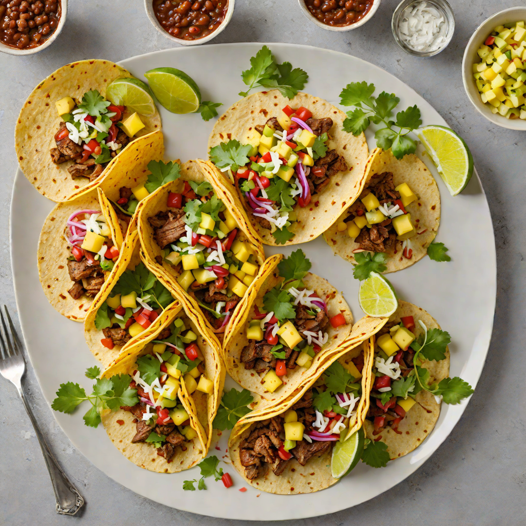 Mole-Spiced Pork Tacos with Pineapple Salsa