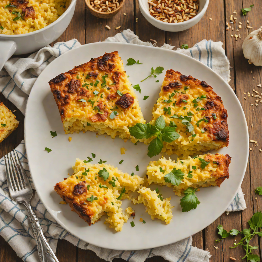 Roasted Garlic and Cornbread Casserole with Kansas City Spice