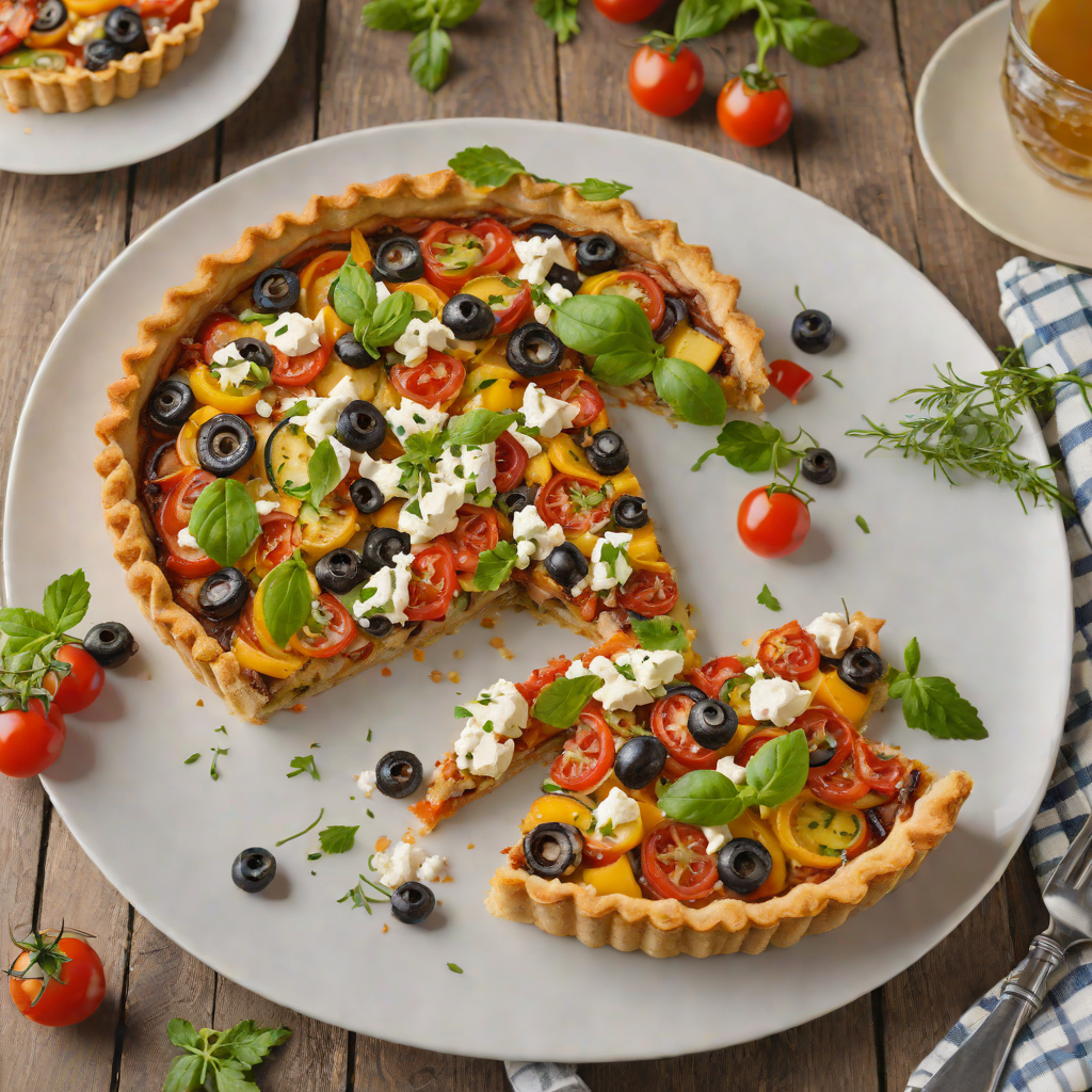 Game Day Ratatouille Tart with Goat Cheese
