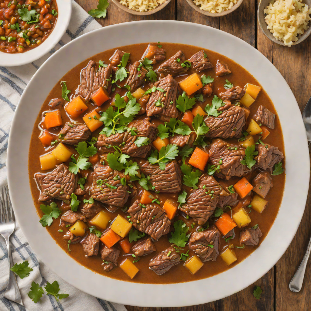 Slow Cooker Moroccan-Spiced Beef Shoulder Stew