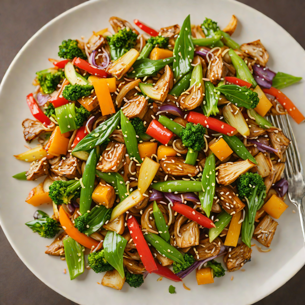 Mid-America Vegetable Stir Fry with Garlic and Soy Glaze