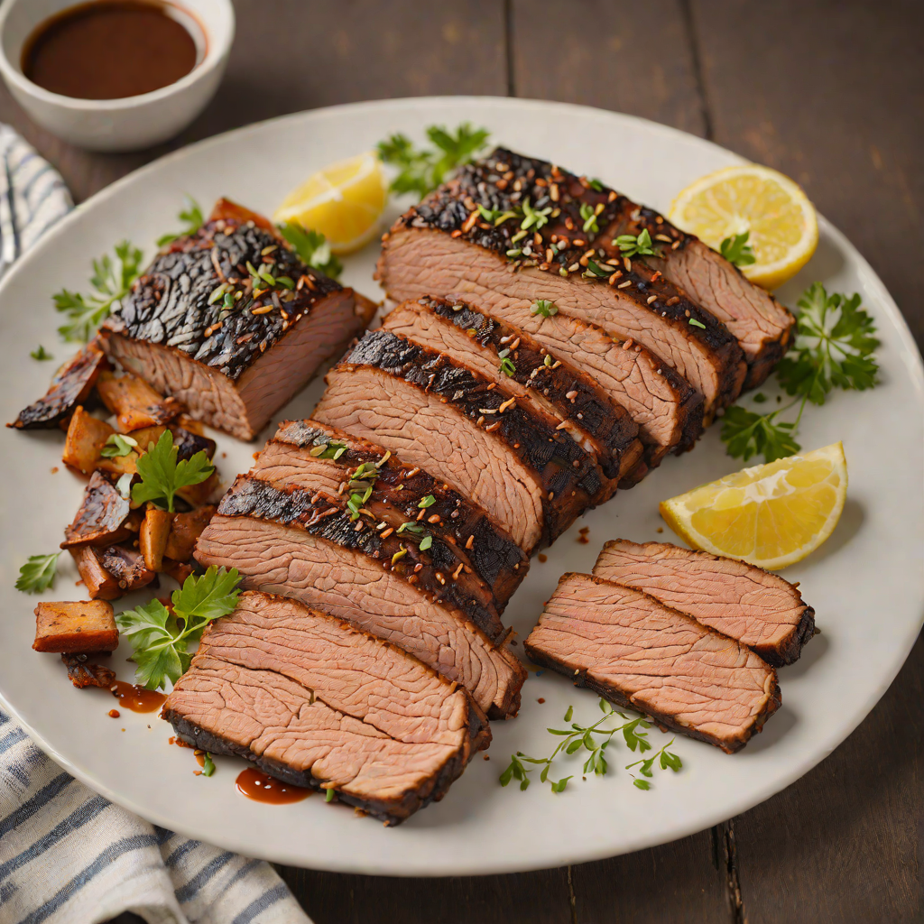 Grilled Kansas City-Style Smoked Brisket with Spiced Rub