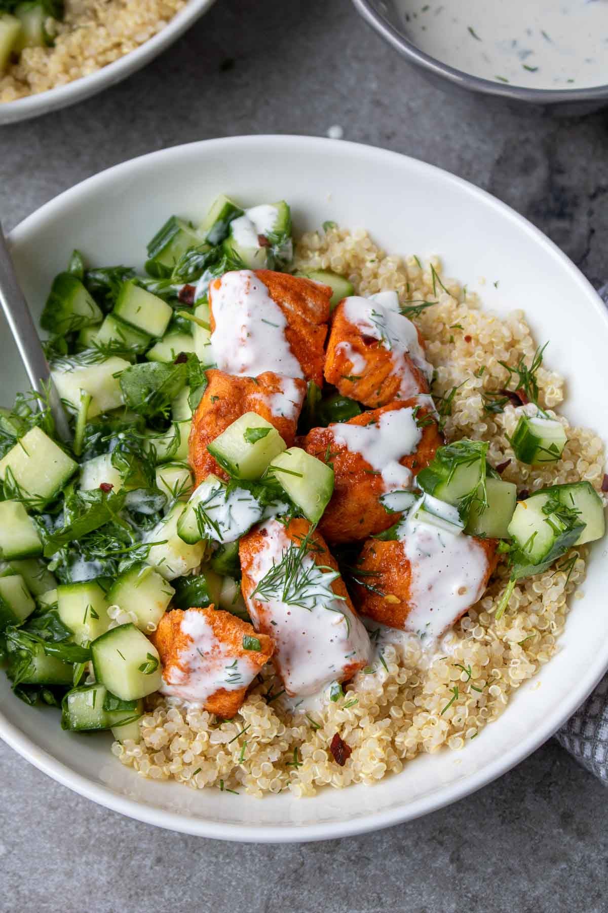 Skin-Supporting Salmon & Lemon Quinoa Bowl