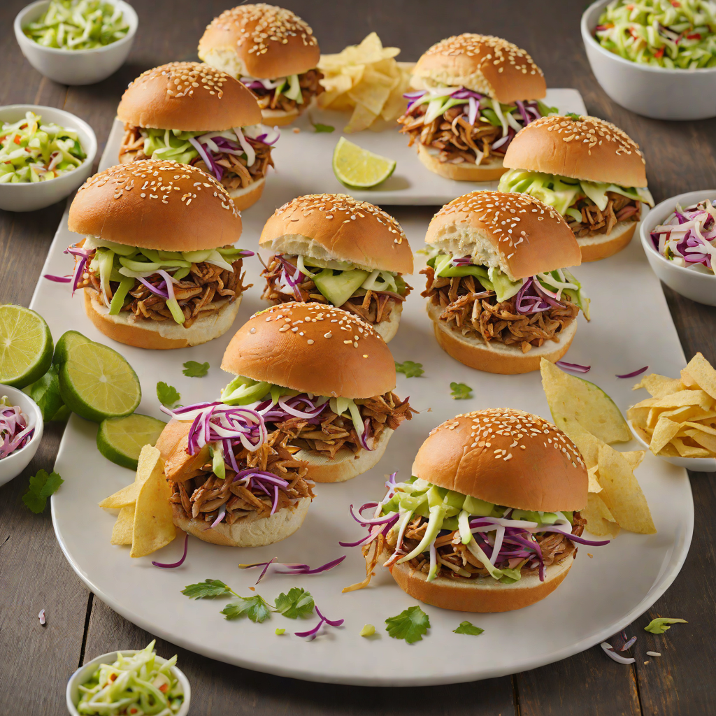 Kansas City-Style Pulled Pork Sliders with Tangy Slaw