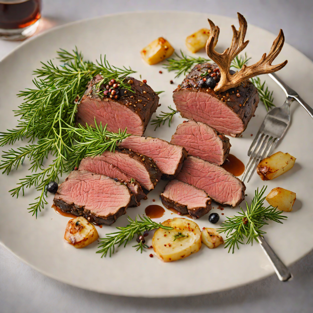 Herb-Roasted Reindeer-Style Venison with Juniper and Garlic
