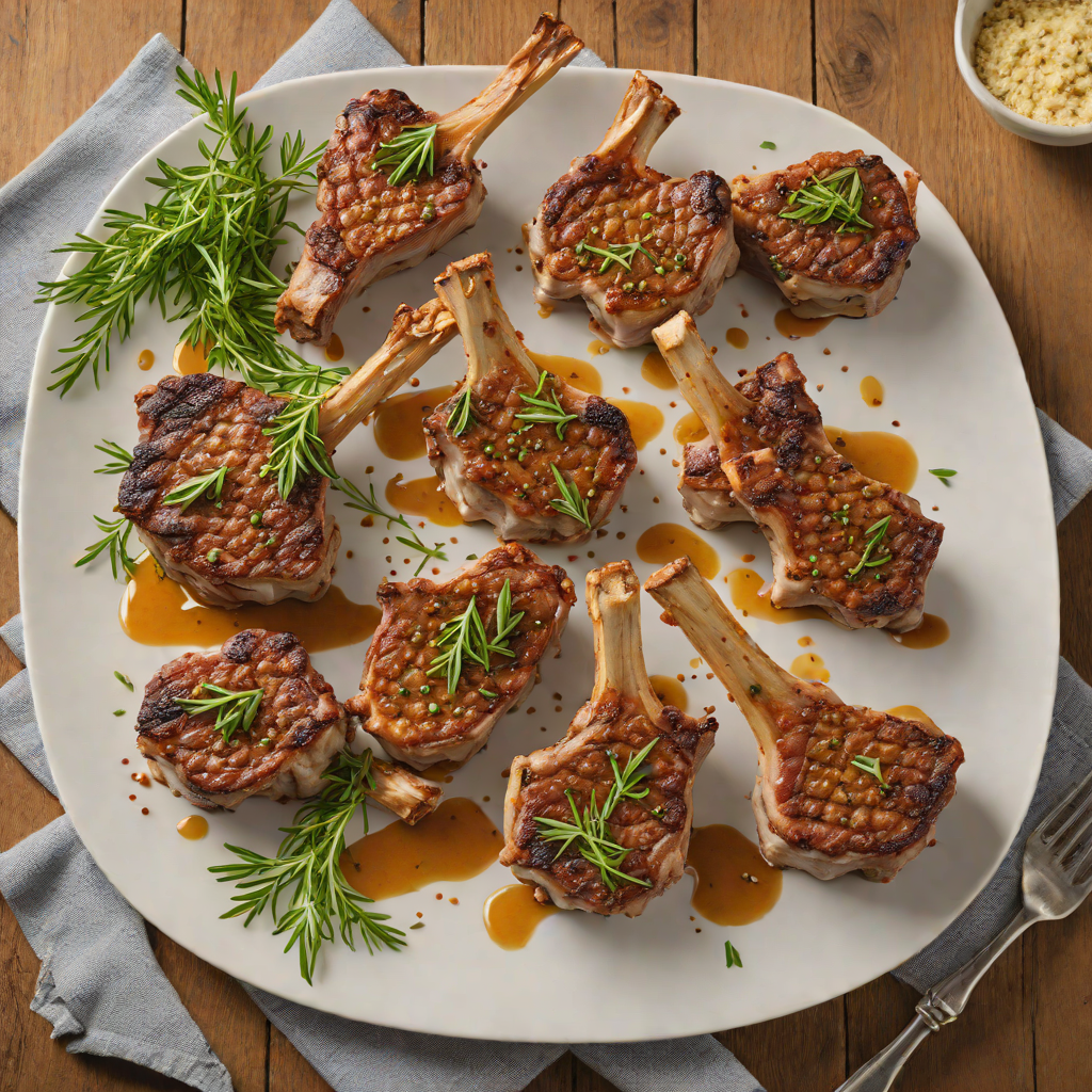 Pan-Seared Lamb Chops with Arcadian Herb Rub