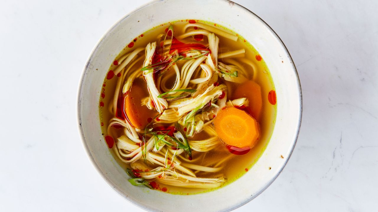 Stress-Relief Turmeric-Ginger Chicken Soup