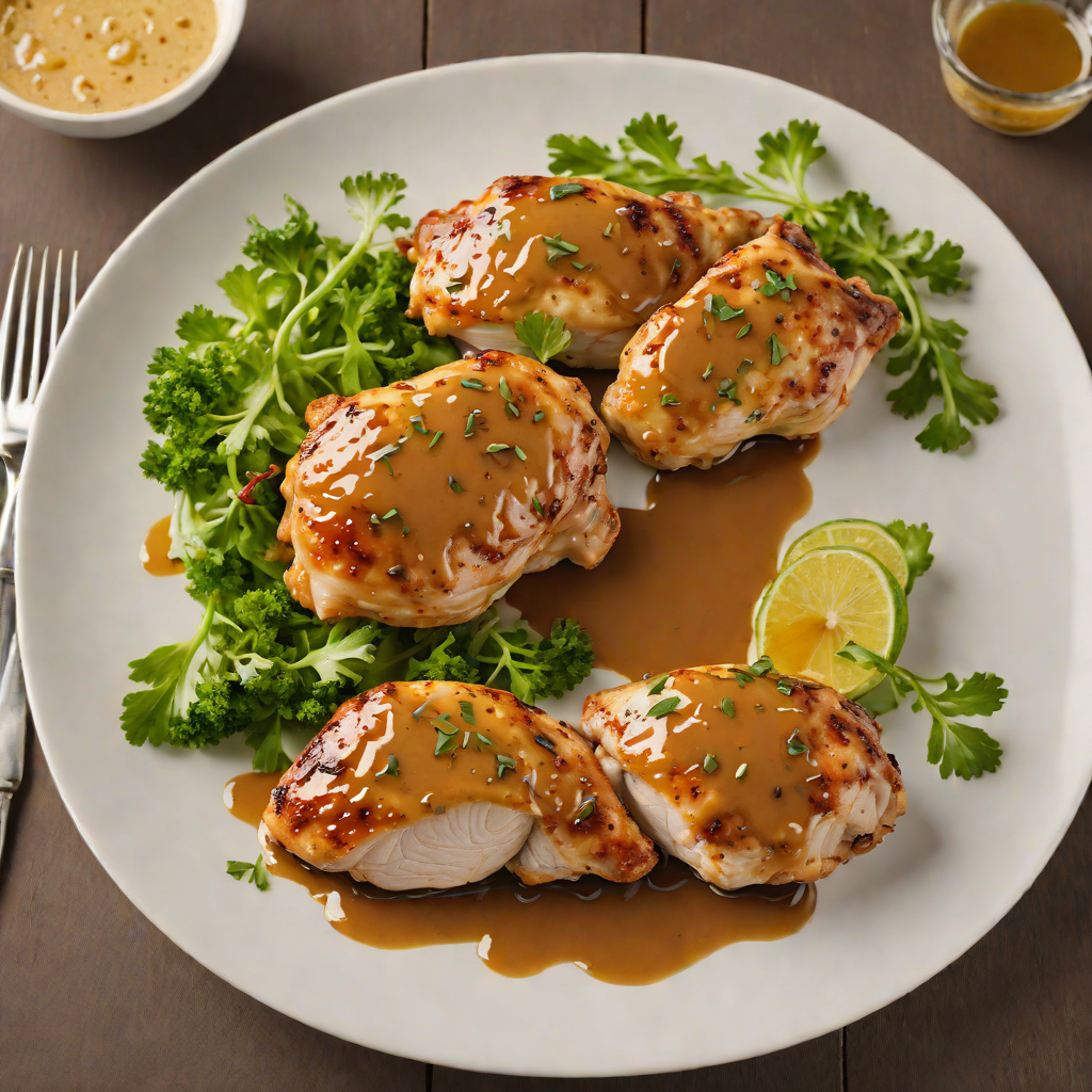 Pan-Seared Chicken with Missouri Honey and Mustard Glaze