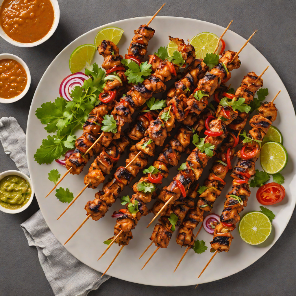 Grilled Nigerian-Inspired Suya Chicken Skewers