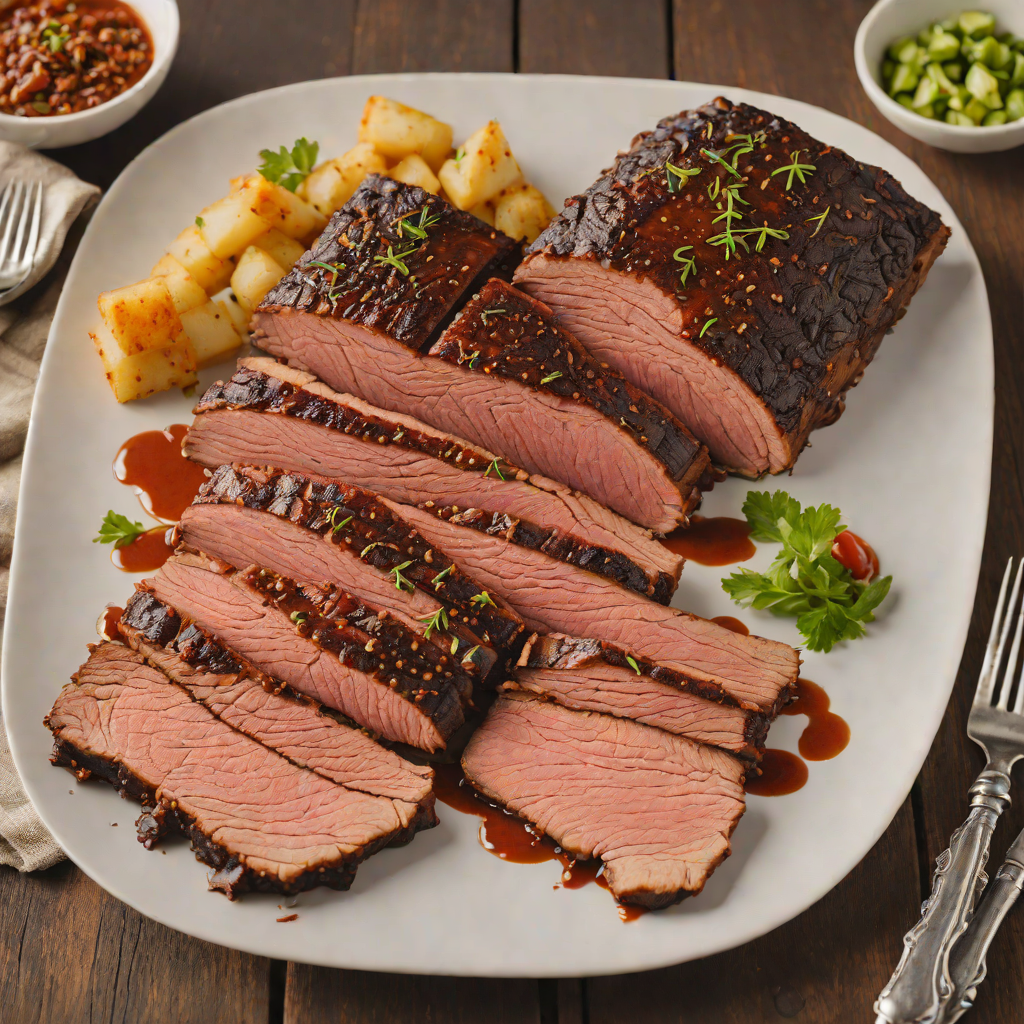 Kansas City-Style Smoked Beef Brisket with Sweet Rub