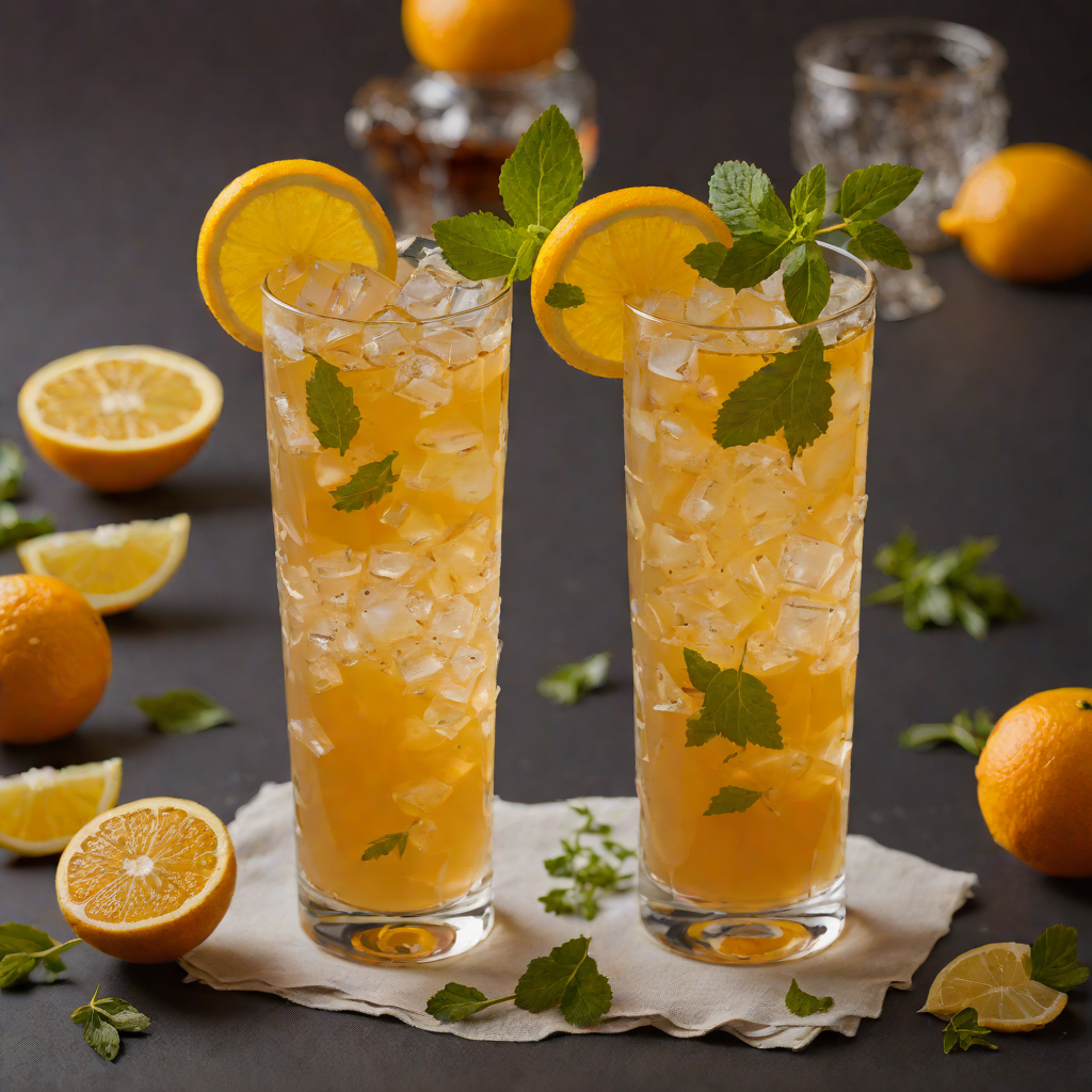 Frozen Herb-Infused Citrus Iced Tea