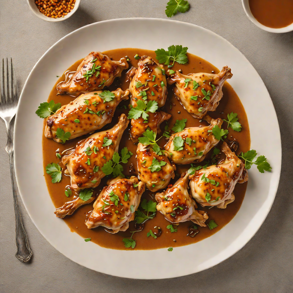 Doro Wat-Inspired Braised Chicken with Spiced Butter Sauce