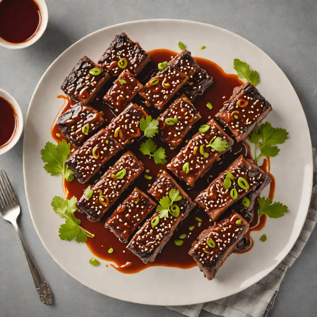 Pan-Seared Korean BBQ Beef Short Ribs with Gochujang Glaze
