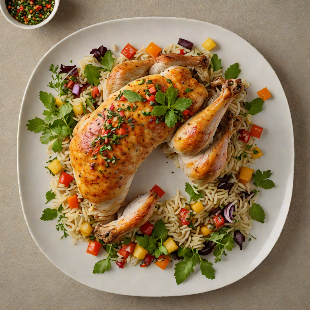 Frozen-Themed Herb-Rubbed Roast Chicken with Winter Root Salsa