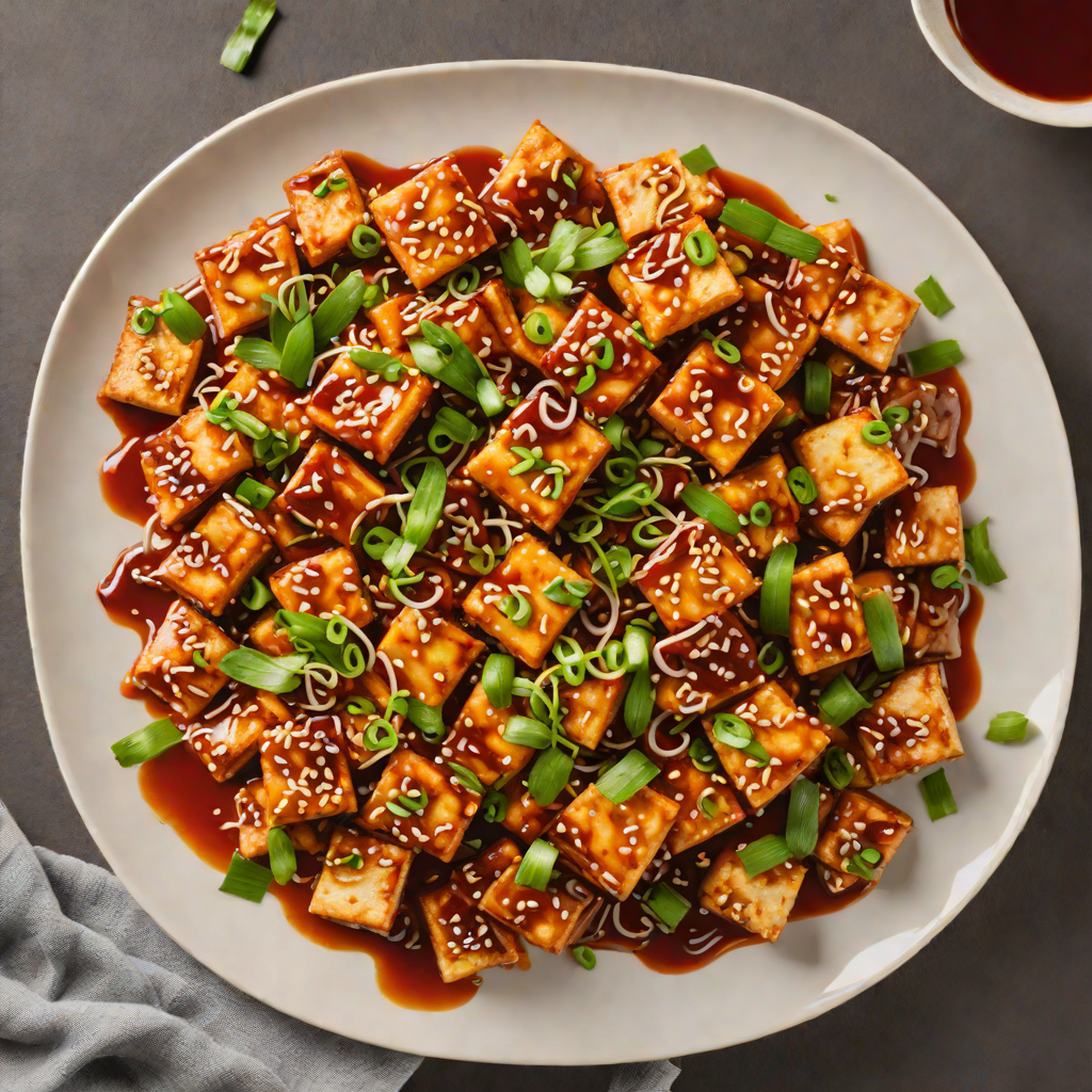 Stir-Fried Korean Spicy Tofu with Gochujang and Scallions