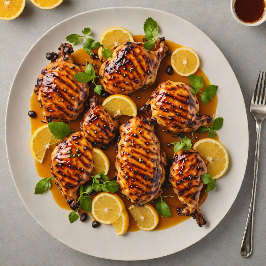 Grilled Northward-Spiced Chicken with Citrus Glaze