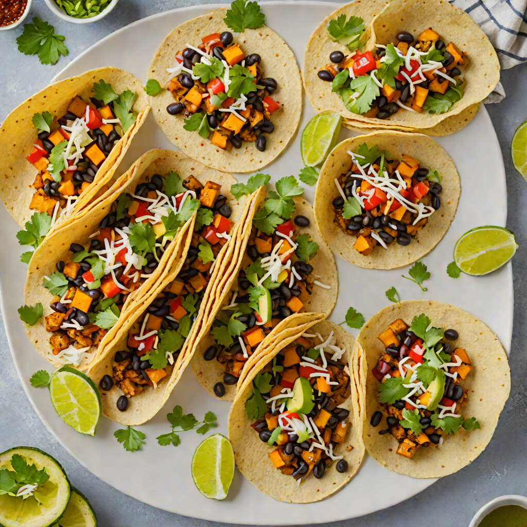 Southwestern Spiced Sweet Potato and Black Bean Tacos