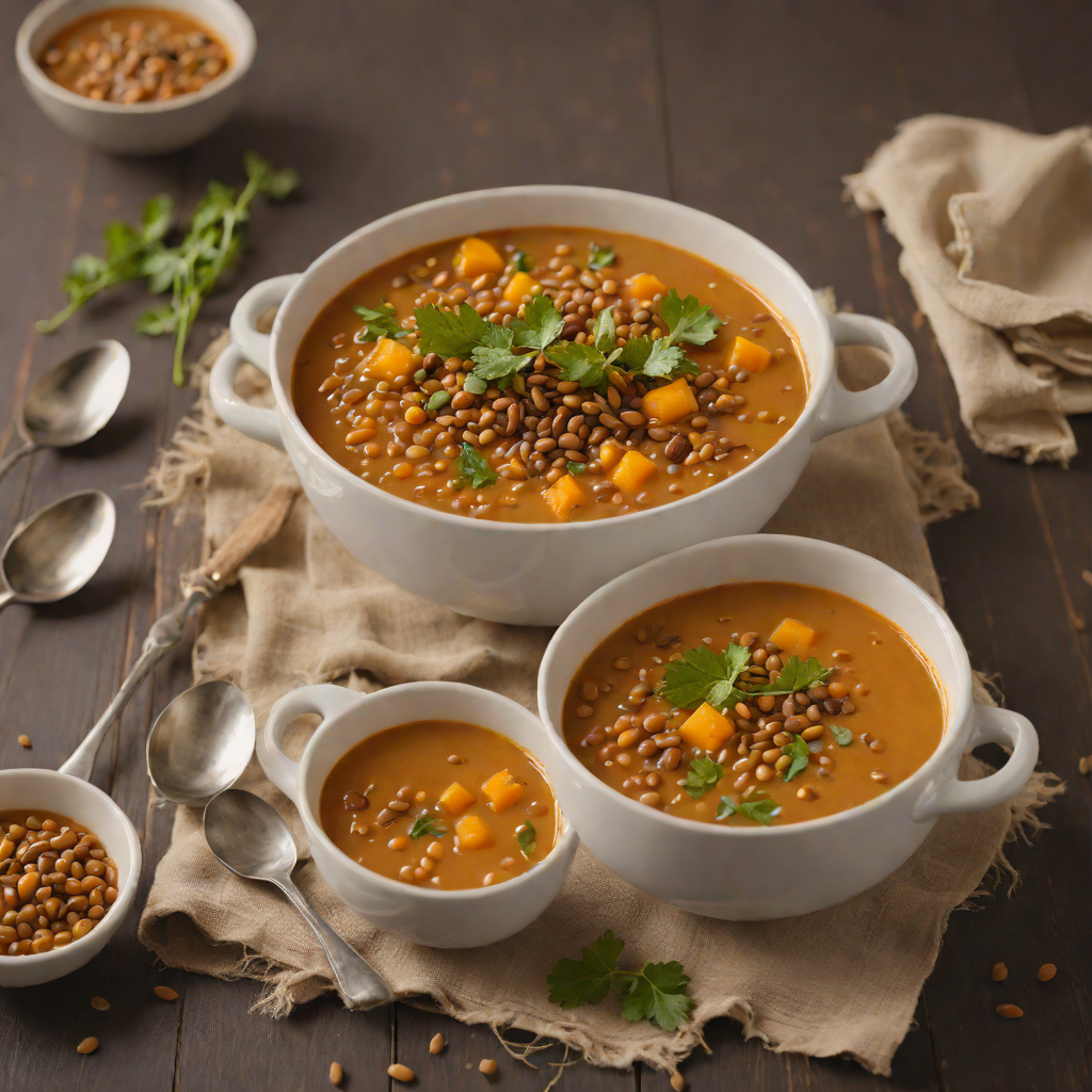 Southwestern Spiced Lentil and Pumpkin Soup