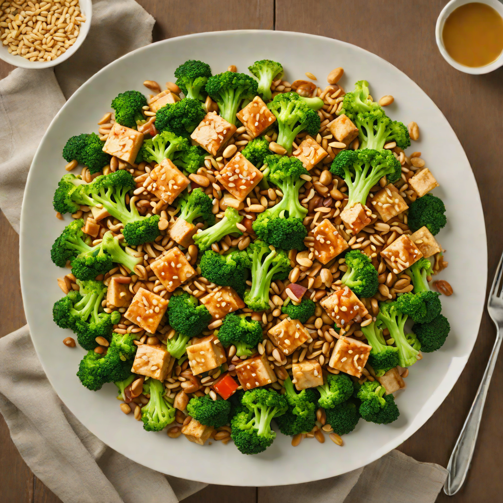 Peanut Ginger Stir-Fry with Tofu and Broccoli