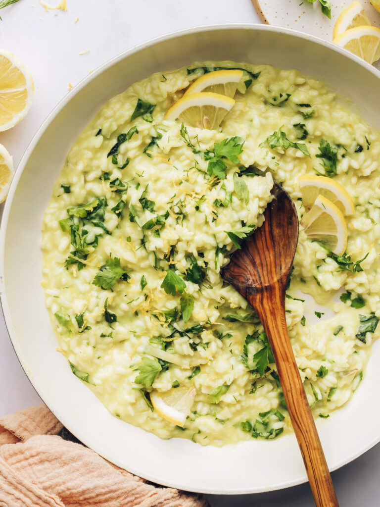 Luminous Herb Infused Risotto