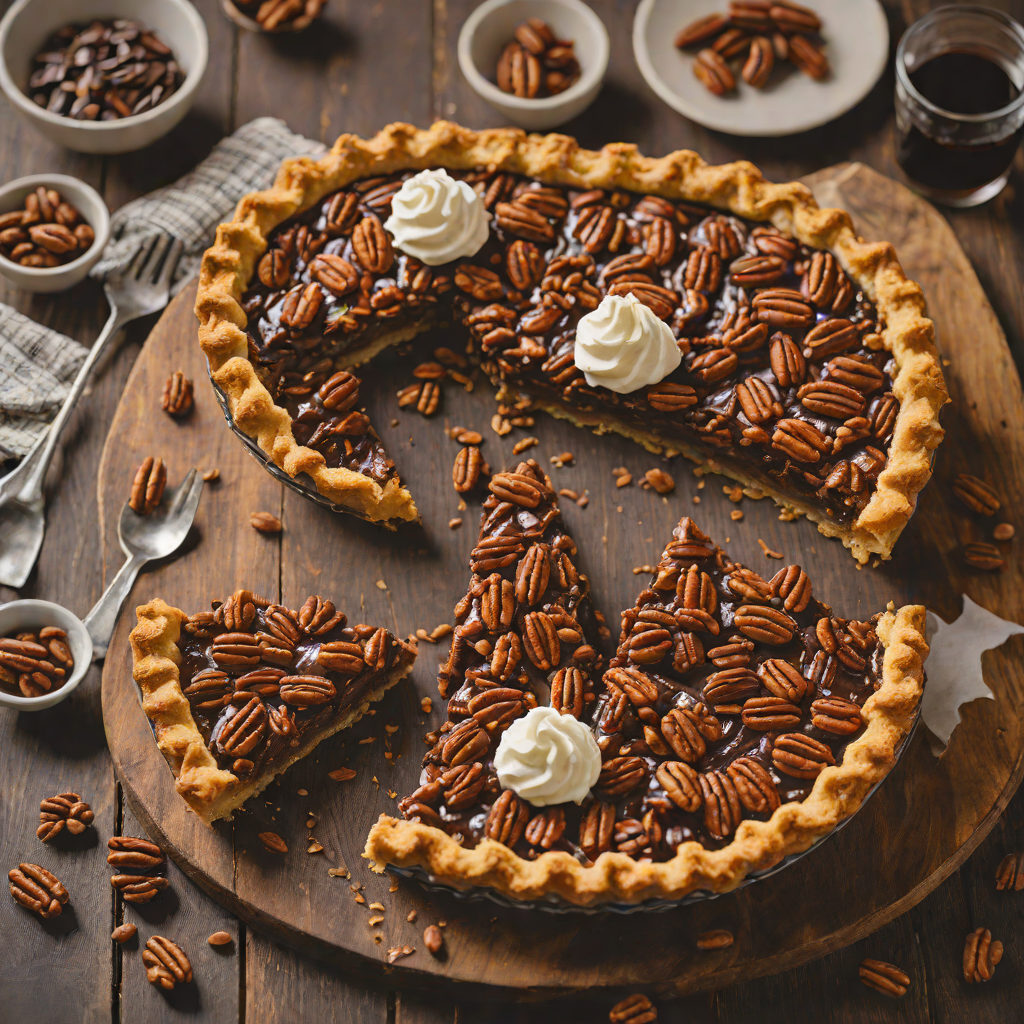 Bourbon-Infused Chocolate Pecan Pie