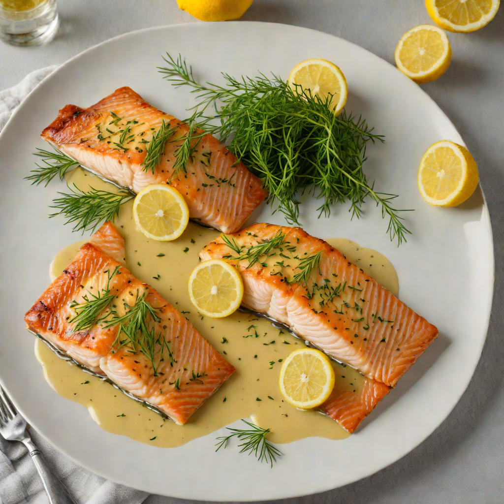 Pan-Seared Arctic Char with Lemon-Dill Butter Sauce