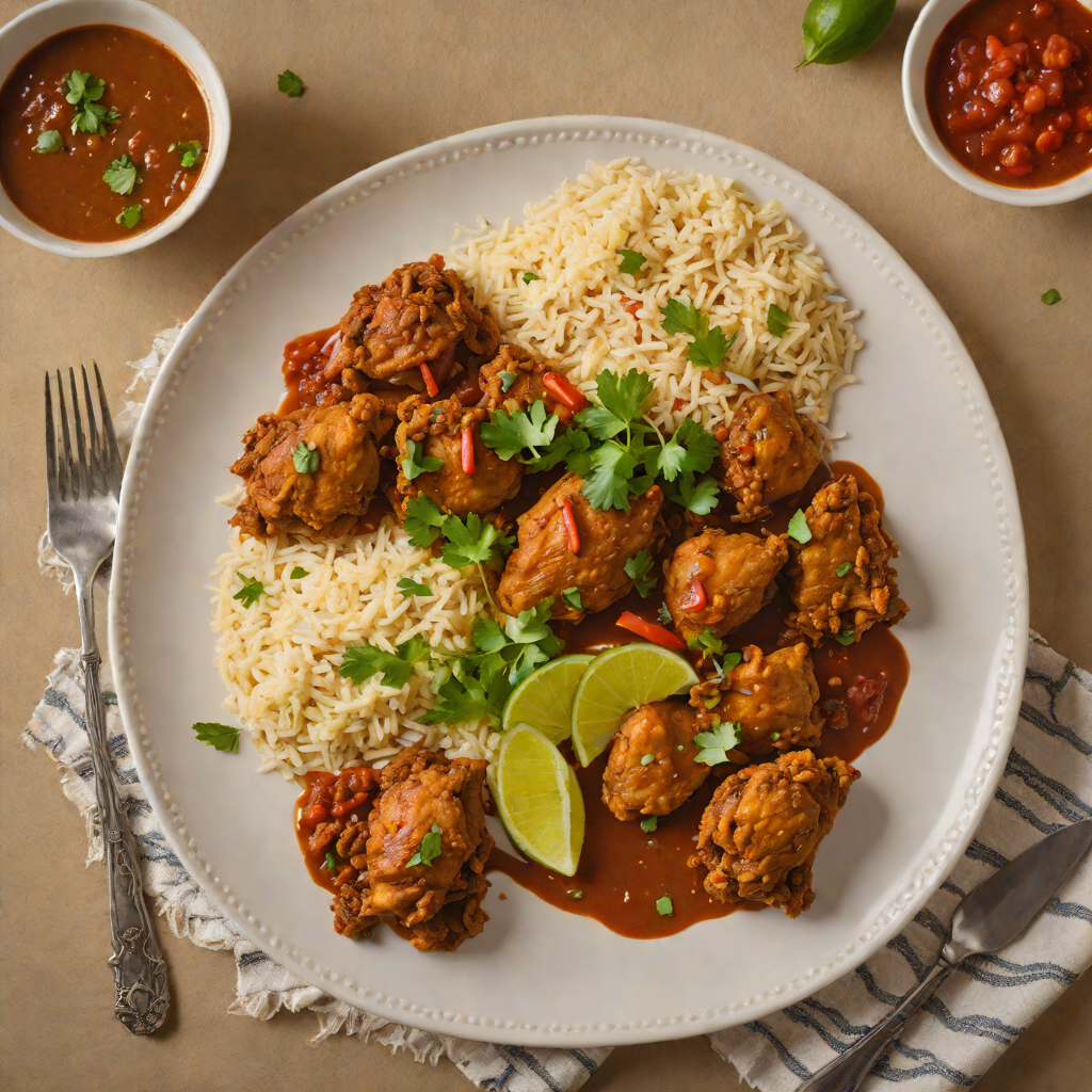 Slow-Braised Ethiopian Berbere Chicken with Injera Flatbread