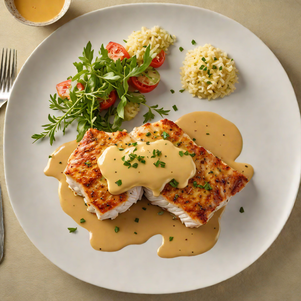 Pan-Seared Grouper with Cajun Butter Sauce