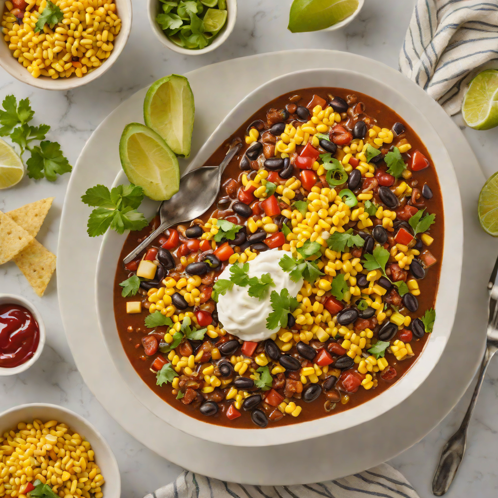Mid-America Inspired Corn and Black Bean Chili