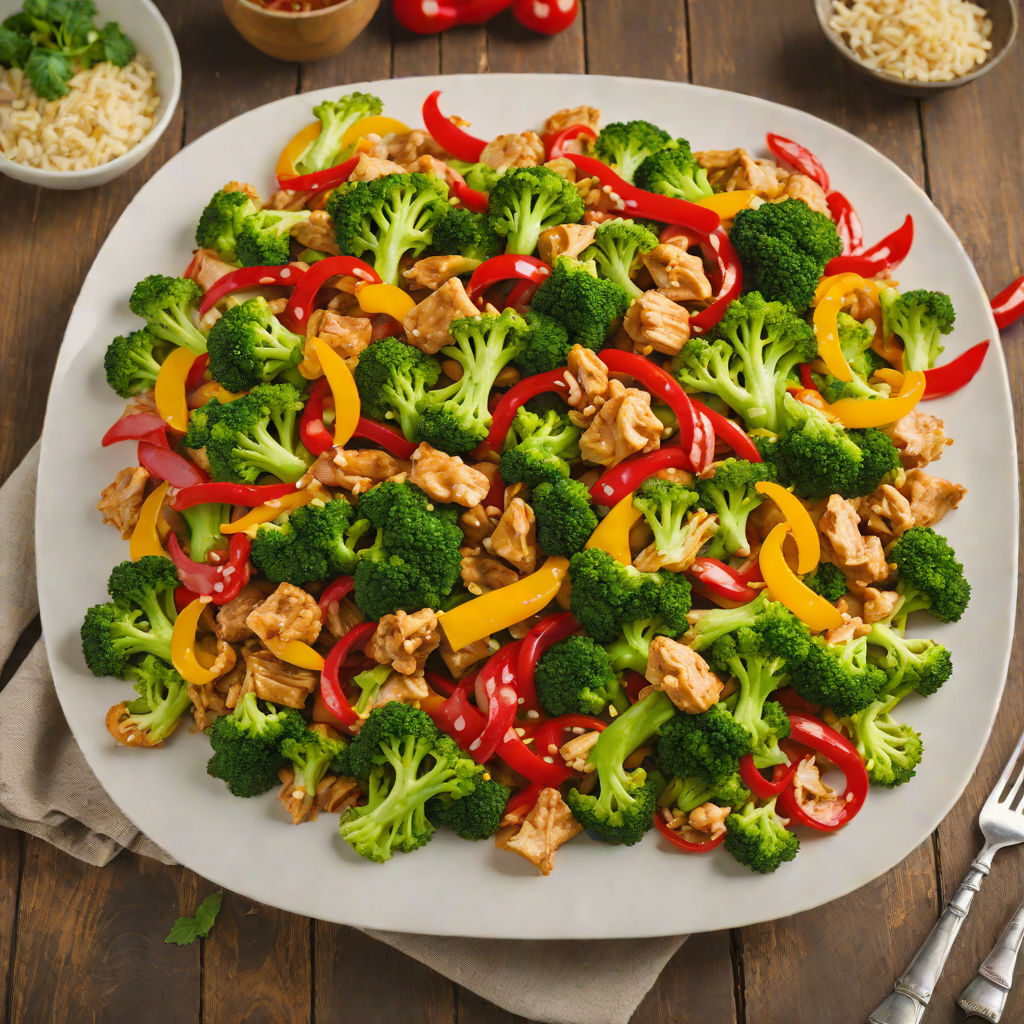 Spicy Chicken Stir-Fry with Broccoli and Bell Peppers