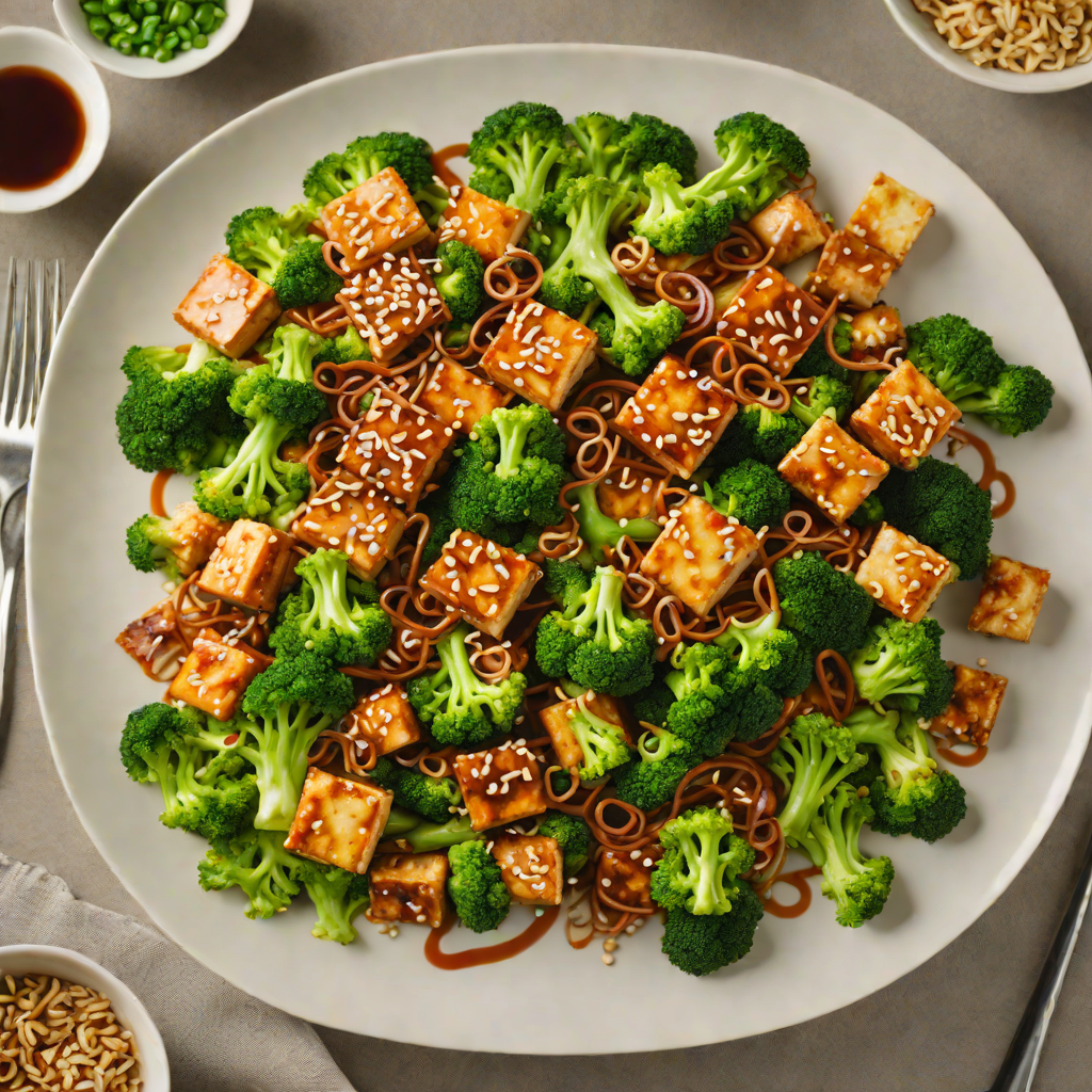 Crisp Tofu Stir-Fry with Broccoli and Ginger-Soy Glaze