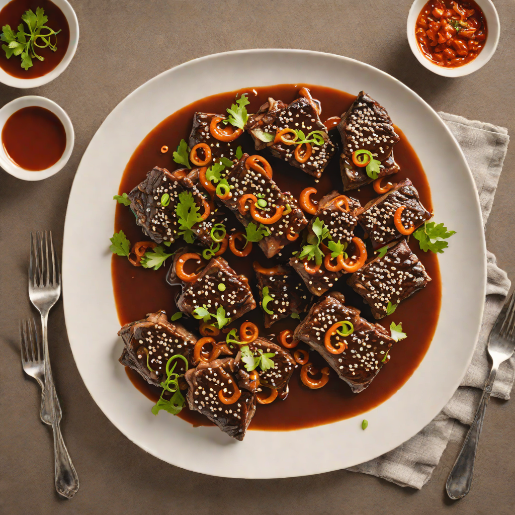 Spicy Korean-Style Braised Short Ribs with Gochujang