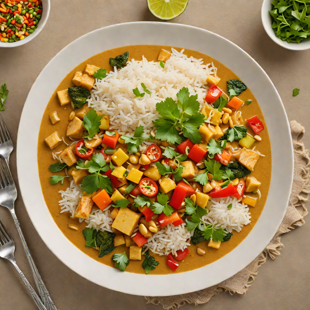 Coconut-Lemongrass Thai Vegetable Curry with Jasmine Rice