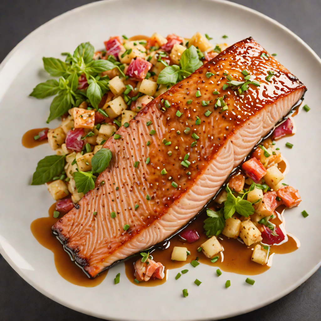 Bourbon Barrel-Aged Maple Glazed Salmon