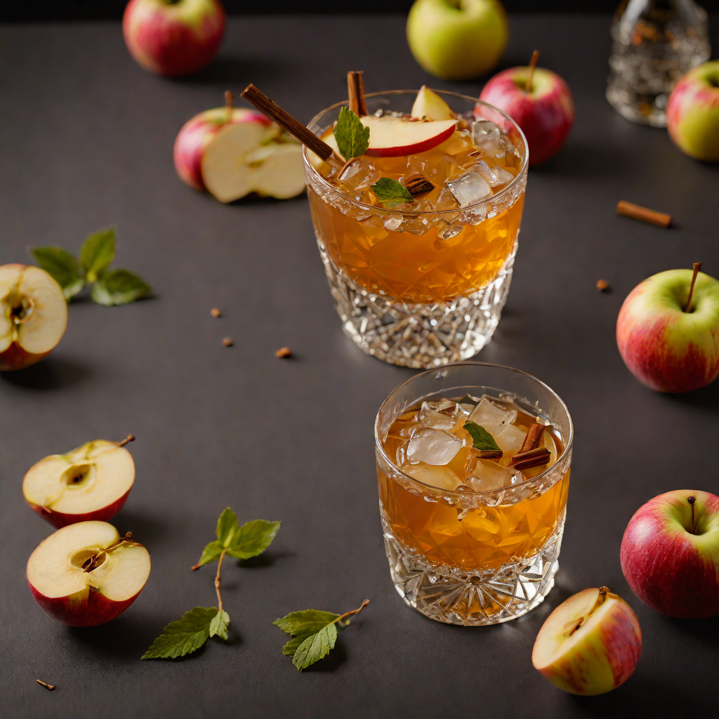 Bourbonnais-Style Spiced Apple Whiskey Cocktail