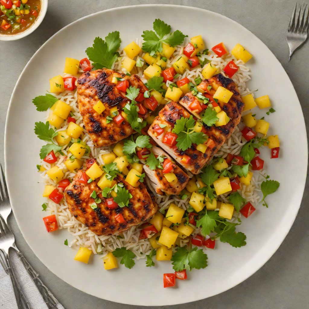 Sautéed Caribbean-Spiced Chicken with Pineapple Salsa