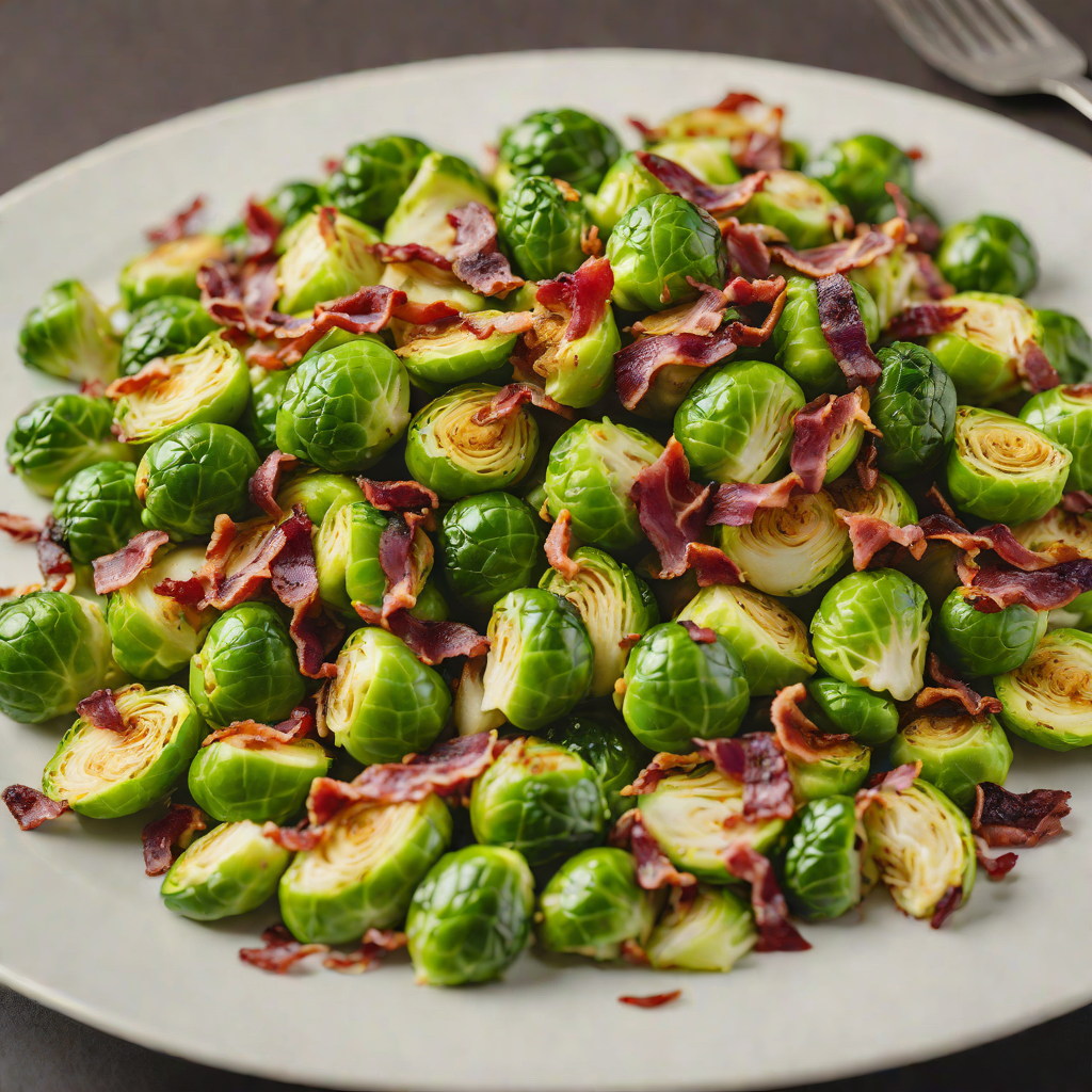 Sautéed Brussels Sprouts with Bacon and Apple