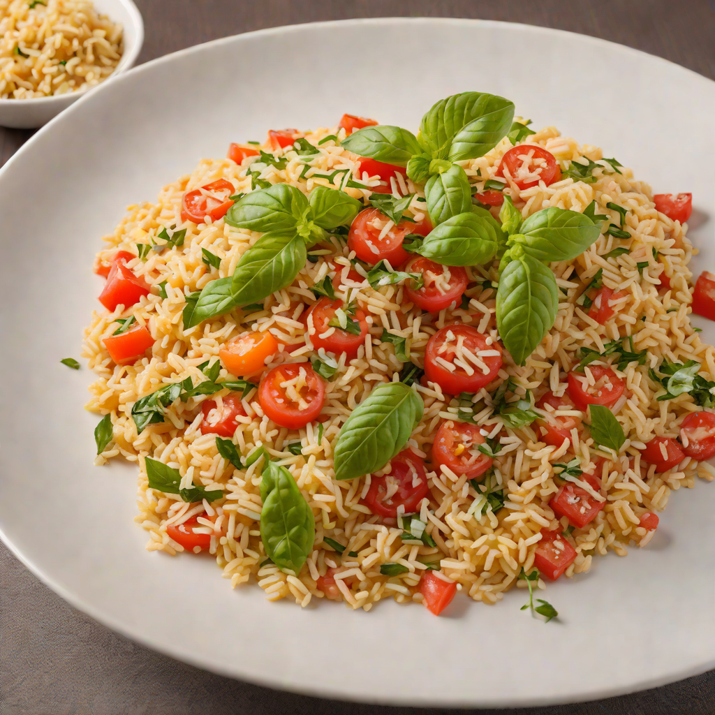 Tomato-Basil Risotto with Parmesan Crisp
