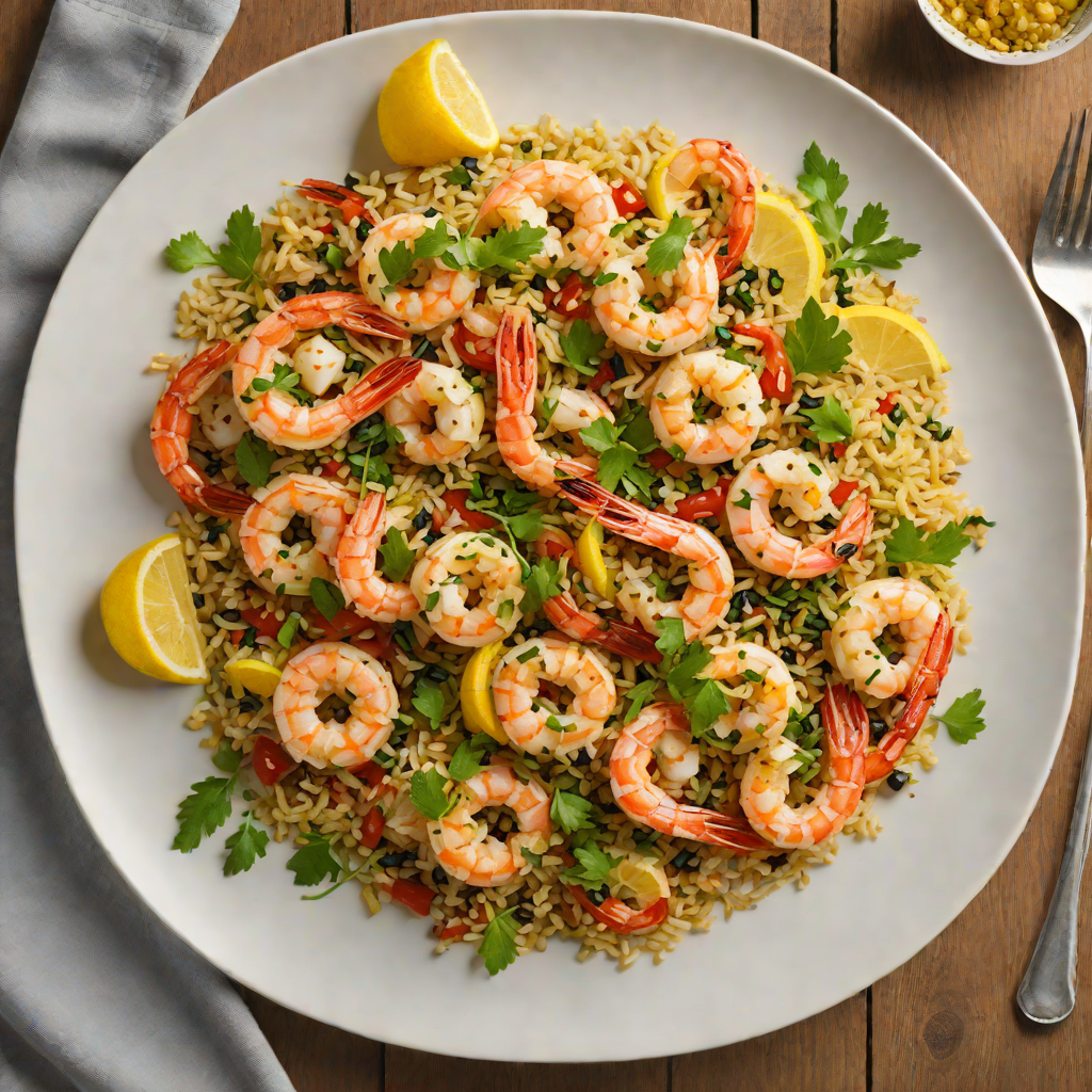 Lemon-Garlic Shrimp with Herb Quinoa