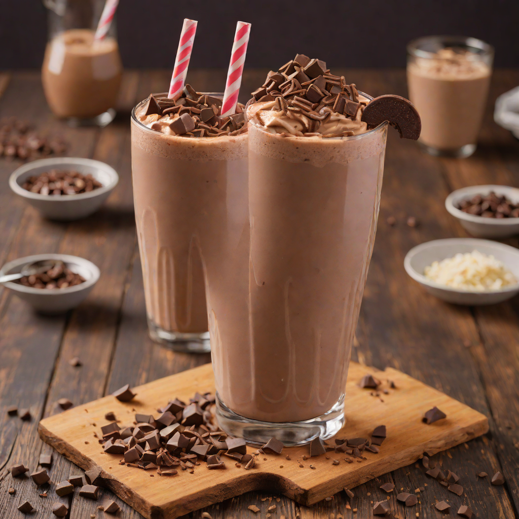 Hand-Dipped Chocolate Malted Milkshake