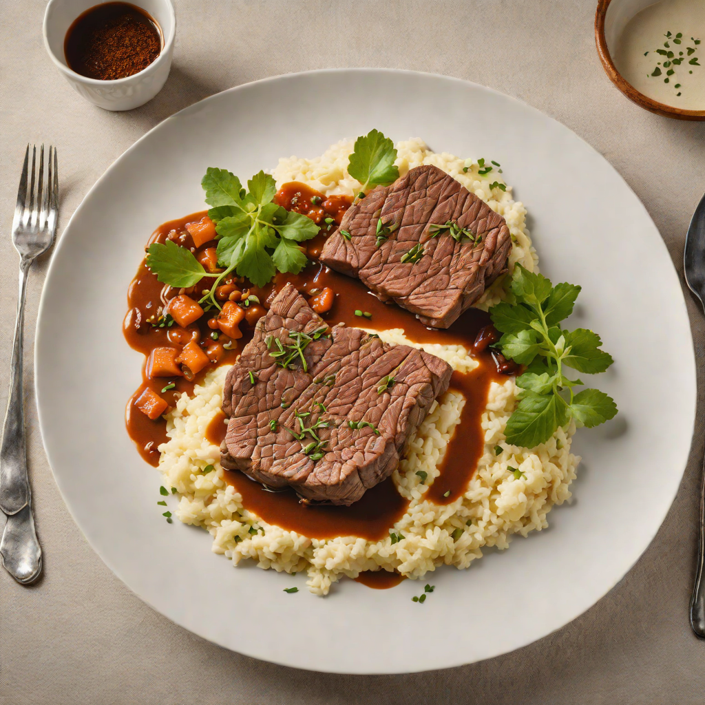 Slow-Cooked Beef with Amazonian Spices and Cassava Mash