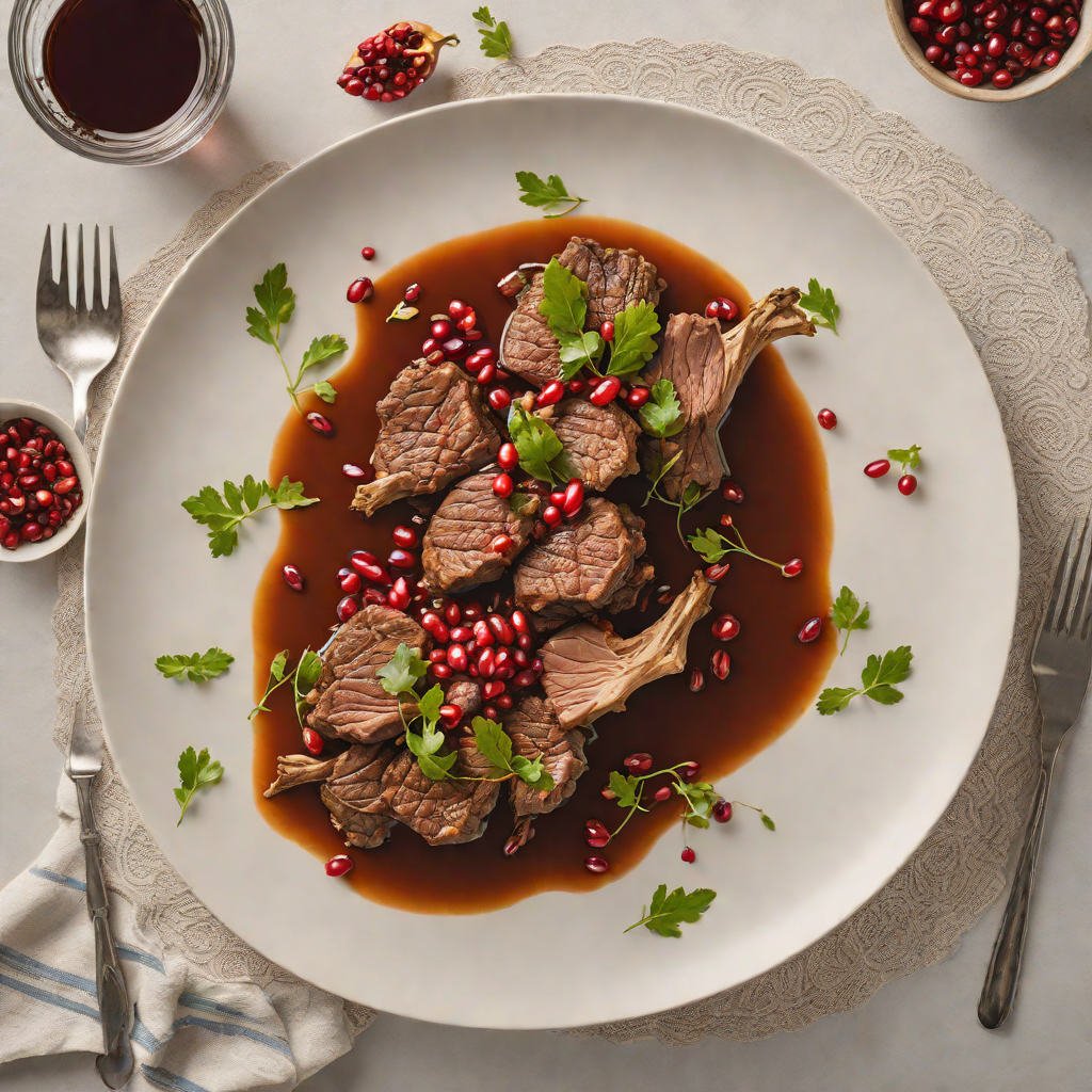 Slow-Cooked Lamb with Sumac and Pomegranate Molasses