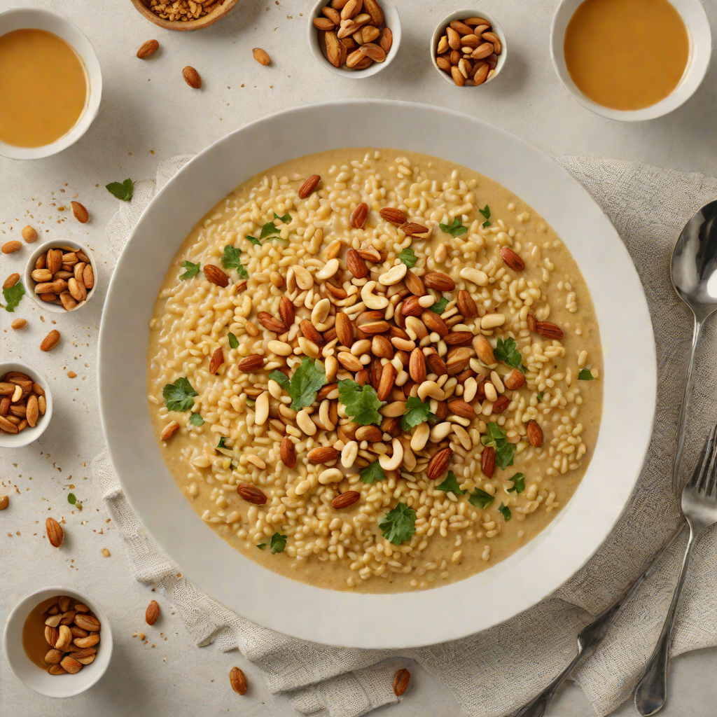 Kalenjin-Inspired Millet Porridge with Honey and Roasted Peanuts