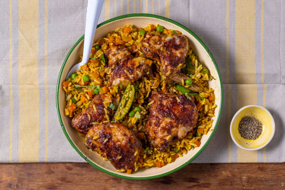 One-Pan Spicy Thai Chicken and Rice